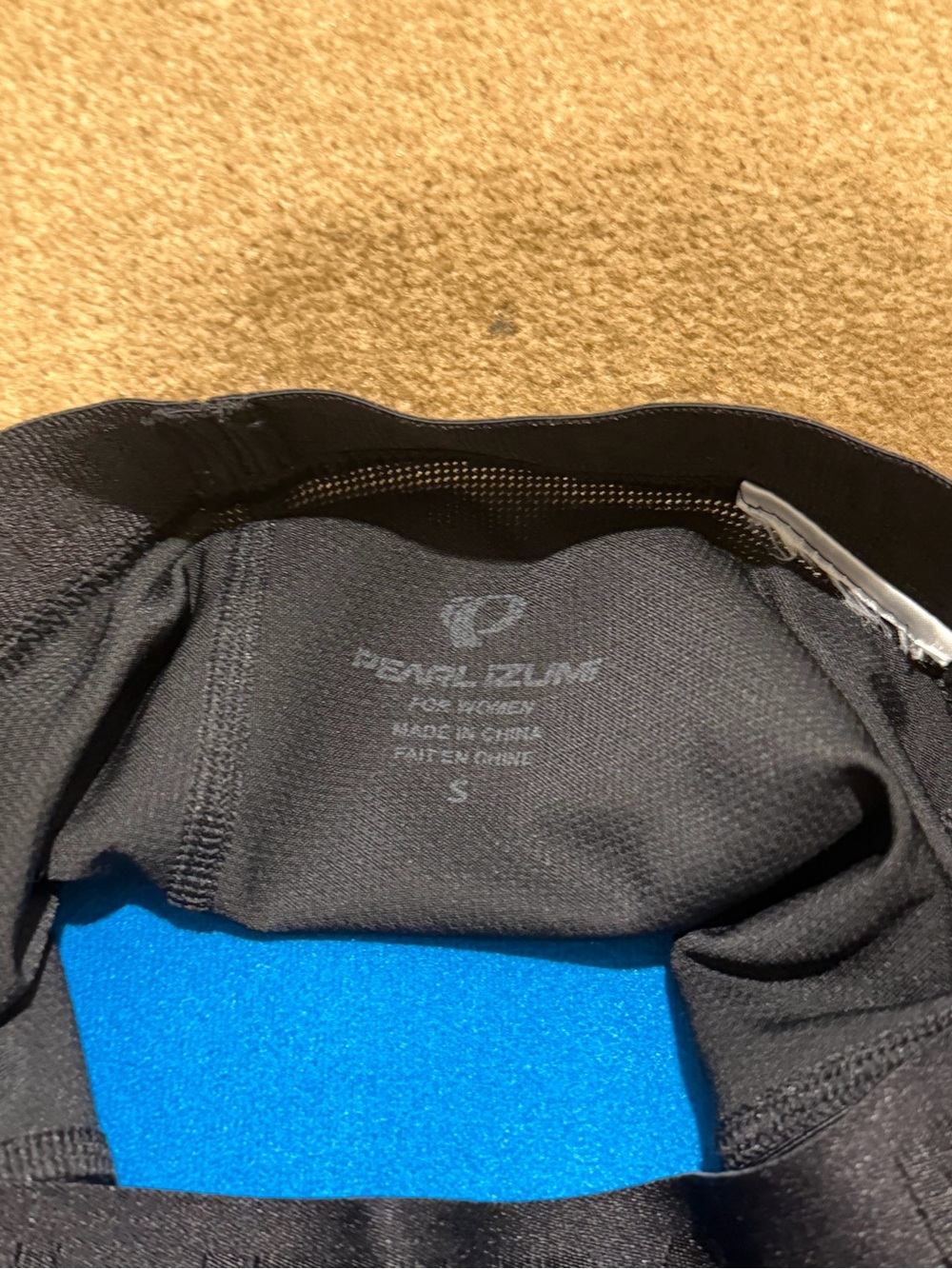 Pearl Izumi Women's Black Cycling Shorts with Blue Pad